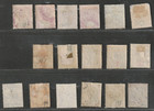 Ceylon 1886-1900 Selection Of 16 Q Victoria Stamps Plus 1885 5c On 32c Lt Bl  96