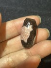 Energy Tibetan Old Agate Cinnabar Dots Zodiac Pig Wulou Big Rich Dzi Bead Amulet