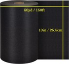 Black Cut Away Embroidery Stabilizer Backing  10 In X 50 Yd Roll   Seneme    