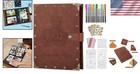 Stylish Leather Scrapbook For Couples - 60 Pages