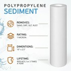 4 Pack Sediment 1 Micron Water Filters Cartridge 2 5  X 10  For Reverse Osmosis 