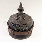 Wwi Prussian Enlisted Pickelhaube Helmet     Original     Spike   Wappen     Germany