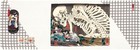 Japanese Tenugui Tapestry Cotton Hand Towel Bento Kuniyoshi Ukiyoe Dokuro Skull