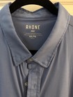 Rhone Men   s Light Blue Long-sleeve Dress Shirt Xxl   Ttg