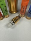 Rare Vintage Bohemia Glass Bullet Decanter   5 Shotgun Shell Shot Glasses Czech