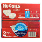 Huggies Little Snugglers Disposable Diapers  Size 2  12-18lbs    210 Count