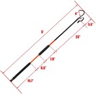 Fiblink Fishing Gaff With Stainless Steel Hook Fiberglass Pole Non-slip Grip