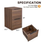2 Drawer Wood File Cabinet  Wooden Vertical File Cabinets For Home Office