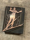 Printing Letterpress Printers Block Antique Copper Skier   Skiing Sports  1635 