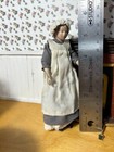 Vtg Artisan Miniature Dollhouse Victorian Maid Porcelain Doll-1 12 Scale Read