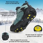 Ice Cleats Snow Traction Cleats Crampons For Shoe And Boots  Assorted Sizes 
