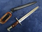Rare Original Us M1892 Krag Rifle West Point Cadet Bayonet And Scabbard