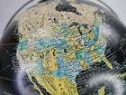 Replogle Starlight World Globe 12  Black Vintage Rare 17  Metal Chrome Stand