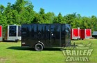 New 6 X 12 V-nose Enclosed Cargo Trailer W  Ramp   Black Out Package