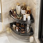 Bathroom Shower Shelf Adhesive Storage Rack No Drill Shampoo Holder Caddy