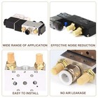 10pcs Pneumatic Exhaust Muffler  1 8  Npt Adjustable Brass Flow Control Silen   