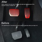 Foot Pedal Pads Set For Tesla Model 3 Model Y  Non-slip Performance Red