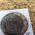 1912 Great Britain Penny George V Britannia Reverse Bronze Key Date Km 810 Bn