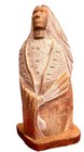 Vtg 15 5  Native American Navajo Chief  Alabaster Stone Sculpture Signed    je   