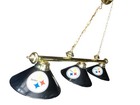 Nfl Pittsburgh Steelers Logo Black Metal Shade Brass Billiards Pool Table Light