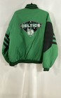 Vintage 90s Logo 7 Boston Celtics Nba Green Puffer Jacket Sz Xl
