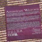Vintage American Weaver Jolly Old Santa Christmas Throw Blanket Afghan Tapestry