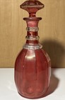 Vintage Cranberry Decanter With Stopper