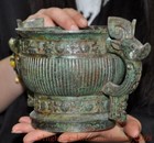 Collect Western Zhou Dynasty Bronze Ware Sacrifice Binaural Food Utensils Vessel