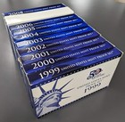 1999-2008 U s  Mint Proof Sets Ogp Box   Coa Lot Of  10  Annual Sets