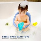 Baby Bath Seat  Infant toddler Sit Up Bathtub Seat For 6-12-24 Months  Blue