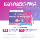 Pelvana 25 Lh Ovulation And 10 Hcg Pregnancy Test Strip Combo Kit   35 Tests