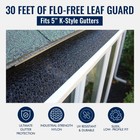 Flo-free Leaf Guard 30ft For 5k Gutters - Patented No-clog Gutter Guard
