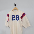 Vintage 1960 s Wilson Football Jersey Men s Size Small Americana Rare White Blue