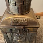 Brass Ships Lantern - With Oil Lantern Inside - Well Done Vintage Reproduction