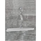 Metal And Plastic Bathroom Squeegee 12 Inches  Clear And Stainless Steel