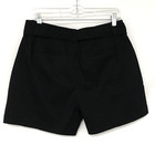 A New Day Women s Size 2 Black High-rise Pleat Front Tie Belt Shorts