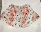 Adult Sheer Wrap Ballet Dance Skirt Cream  Peach Green Floral No Tags Sheer 
