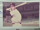 Joe Dimaggio Signed Cut Inscribed  best Wishes  With Photo On Back Jsa  0289