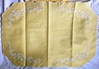 Embroidered Linen Placemats And Napkins Set Of 6