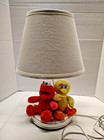 Vintage Sesame Street Elmo Big Bird Table Lamp Nursery Kids Room Decor Works
