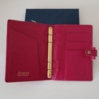 Filofax Leather Agenda Organizer Planner Cover Red 140  10mm Made In Uk