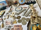 Vintage Junk Drawer Lot Masonic Jewelry Coins Military Cufflinks  Watches 60 
