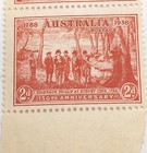 Lot Of  3  Australia 150th Anniversary 2 Pence Postage Stamps - Red