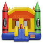 17  X 13  Commercial Crayon Bounce House W  Blower - 100  Pvc Inflatable Bouncer