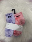 Nike Unisex Kids Ankle Socks Xs 6-pair Pack Tie-dye Multicolor Lightweight