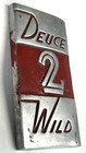 Mills Hi Top Slot Machine Name Plate Trim Badge Duece 2 Wild