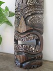Hawaii Hand Made Carved Wooden 12  Tiki Painted Mask Wall Decor Hanging Man Cave
