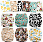 3 0 Cloth Diapers For Babies  6 Pack One Size Washable And Reusable Pocket Diape