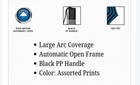 Weather Zone Men s Automatic Open Compact Folding Umbrella  Assorted Prints