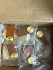 5 Leather Drawer Pulls With Gold Hardware